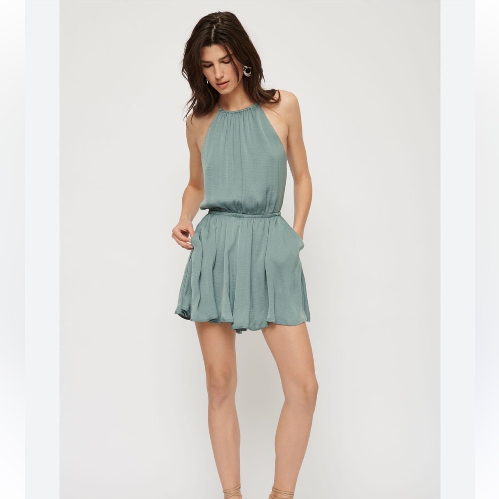 NWT* Dynamite Open-Back Halter Neck Romper